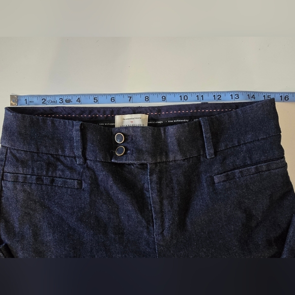 By Anthropologie The Essential Slim Cropped Pants 6 - Picture 6 of 9